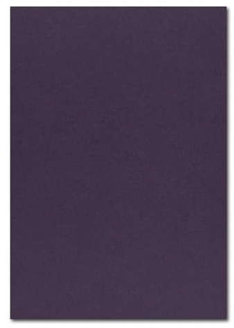 100 DIN A4 Bastelkarton - Aubergine (Lila) - 225 g/m² - 21 x 29,7 cm - Ton-Papier Fotokarton Bastel-Papier Ton-Karton - FarbenFroh
