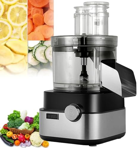 Commercial Vegetable Dicer 5 in 1 Electric Vegetable Slicer Shredder Spring Onion Circle Cutter Meat Grinder Multifunctional Food Processor with 4 Stainless Blades, for Restaurant Home Use