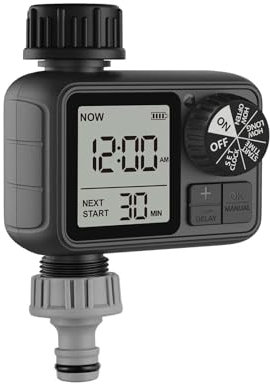 Temporizador de agua para jardín, accesorio de goteo, temporizador de riego, conjunto de programas, sensor de lluvia inteligente, uso en exteriores durante toda la temporada (M02, para conector UN)