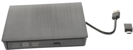 VILLCASE Lecteur Optique Externe Graveur CD DVD RW Graveur De CD Enregistreur Noir