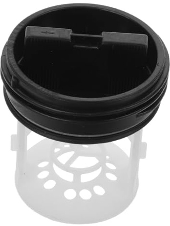 Plastic Washing Machine Drain Pump Filter Assembly Plug Stopper | Washers Parts, Drainage Pump Strainer for Clog Prevention, Easy-fit Replacement for Pump Outlet