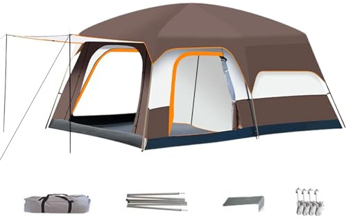 Familien-Campingzelt | Kabinenzelte mit separaten Zimmern – wetterfester Unterschlupf für Wandern, Festivals, Übernachtungen im Freien