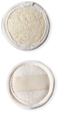 VALICLUD Natürliche Luffa Make Up Entferner Pads 6,5cm 10 Stück Sanfte Gesichtsreinigung für Hauttypen Wiederverwendbare Abschminkpads für Augen und Gesichts Make Up Leicht Reisefreundlich