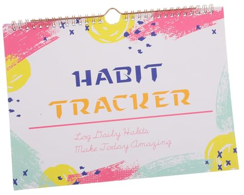Parliky Planner Habit Tracker Data per Apprendimento Inglese Organizzatore Obiettivi Mensile Tracker Abitudini ed Efficiente per Studenti e Genitori