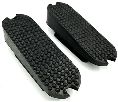 Equine Smile ES5001 Gummi Steigbügeleinlagen Noppenprofil Schräg, 12 cm | Standard Fillis Steigbügelsohlen Gummieinlagen Paar Steigbügel Zubehör Reitsport Reiten Pferde
