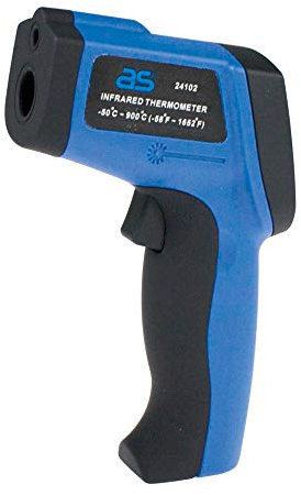 as - Schwabe Profi Infrarot-Thermometer – Kontaktloses Temperatur-Messen von -50 bis +900°C – Infrarot Temperaturmessgerät – Berührungsloses Thermometer – Digitales Infrarot Thermometer – IP20 I 24102