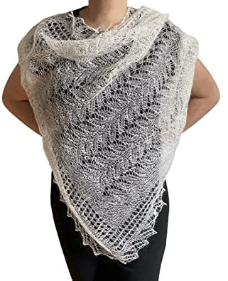 Fedelkea Luxus Orenburg Schal Wrap Spitze Gestrickte Wolle Ziegen Flaum Russische Handarbeit