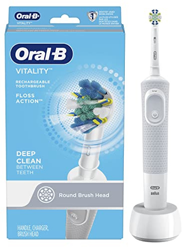 Rechargeable Battery Electric Toothbrush with Replacement Brush Head and Automatic Timer