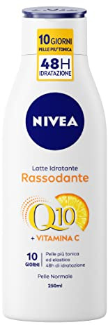 Nivea Straffende Feuchtigkeitsmilch Q10 Vitamin C, normale Körpercreme, 2 Packungen à 250 ml