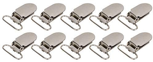 20PCS Schnuller clip, Metall Schnuller Hosenträger Clips Hosenträger Schnapphalter Clips Kleidung Dekoration Projekt Handwerk Zubehör für Schnuller Schnuller Dummy Lätzchen Spielzeug(20 Stk)