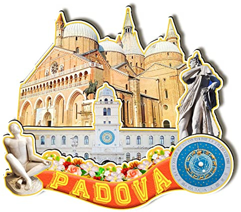Padova Italienischer Holzmagnet, 3D-Kühlschrankmagnete, Reise-Sammlerstück, Souvenirs, Dekorationen, handgefertigtes Handwerk