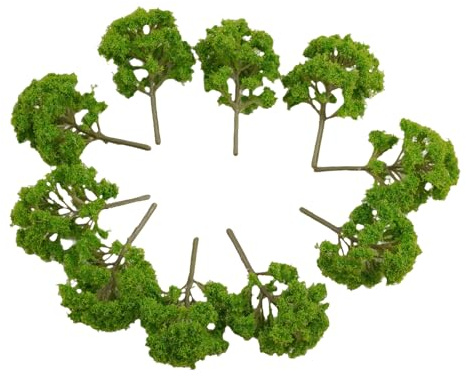 20 Stück Modellbäume 9 cm Eisenbahnlandschaft Diorama Baum Miniatur Eisenbahn Bäume architektonische Landschaft Modell Bäume