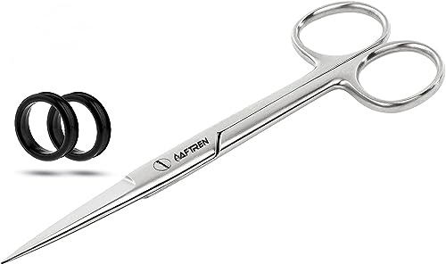 Lister Verbandschere, scharfe Spitzen, gerade Schere, Sicherheitsverband- und Traumaschere J2, Edelstahl, Krankenhausbedarf, Schere für Erste Hilfe, häusliche Pflege, Krankenpflege, 5,5 Zoll, Silber