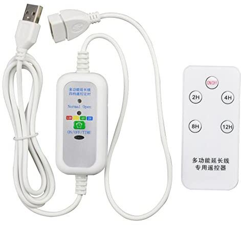 Jiqoe Universal 1 5 V USB Verlängerung Fernbedienung Timing Power Kabel Für USB Deckenventilator USB Fan USB LED Licht Lampe Und Mehr USB Power Hub 100 W