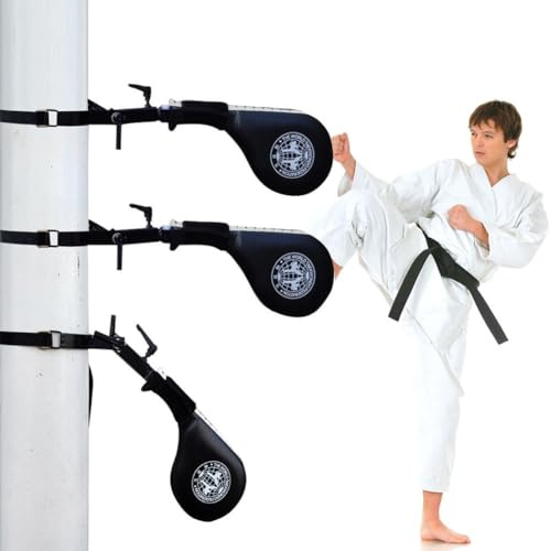 DYK&NX Gebündelt Taekwondo Kick Pads, Karate Kickboxen Training, mit Federarm, Fuß, Polsterung, Kicking Pad Training Kampfsport Ausrüstung, für Baum Oder Hartes Objekt