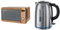 Russell Hobbs RHMD804CP 17 L 800 W Copper Solo Digital Microwave with 5 Power Levels & Brushed Stainless Steel Electric 1.7L Cordless Kettle (Quiet & Fast Boil 3KW