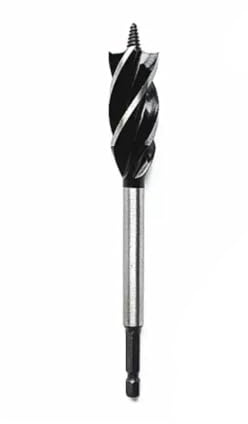 Okaywork Professional Holzbohrer 25x165mm Schneckenbohrer Selbstvorschub mit 1/4 Zoll Sechskantschaft Manueller Holzbearbeitungsbohrer vier Schlitzen,manueller runder Lochöffner für den Außenbereich