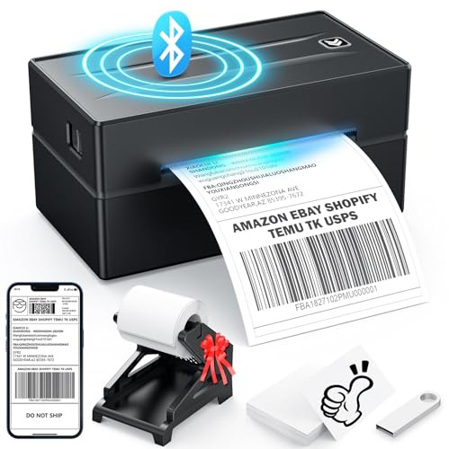 Aixiqee Portable Printers Wireless for-travel, Inkless Printer Mini Bluetooth Small Printers for Home Use Support 8.5 X 11 US Letter Legal, A4, A5 Size, Compatible with iOS, Android (Label Printer)