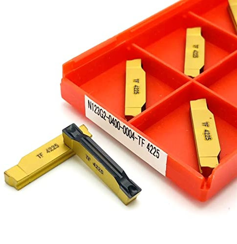 Torno Insertar Herramienta de corte, Cortadores Insertos Inserto de carburo N123G2 0300 0200 0400 Hoja de corte ranurada Herramienta de torno Herramientas de torneado de metal Herramienta de corte de