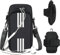 Sac de Bras,Brassard Telephone Sport, Sac de Sport,Sac pour Téléphone Portable,Course à Pied,Brassard Smartphone de Course,Sac à Bras Universel, Smartphone Running Brassard 6.8 pour Jogging,Noir