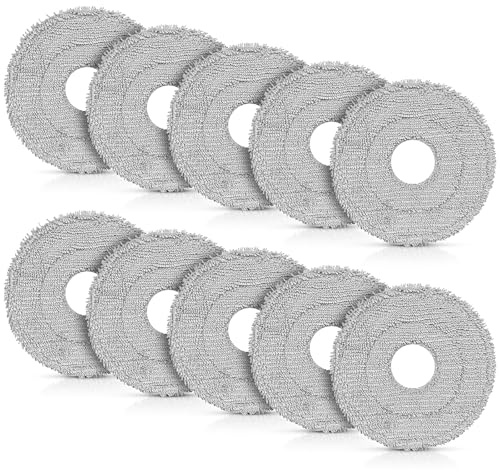 10 Stück Wischtücher für Dreame L10s Ultra Gen3 / Gen2, L50/L40 Ultra AE(A) | für Mova E30/E40/P50/V50 Ultra und Dreame L10s Pro Ultra, X30/X40/X50/L40 Ultra Saugroboter, Waschbare Mikrofaser Wischpads