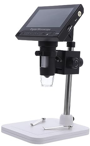 Hemobllo Digitales USB-mikroskop Mit -Bildschirm Vergrößerung Einstellbarer Ständer Multifunktionales Elektronisches Labor-mikroskop Zur Inspektion Von Industrie Schmuck Textilien Und Biolo
