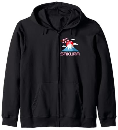 Linda flor de cerezo japonesa Sakura Sudadera con Capucha