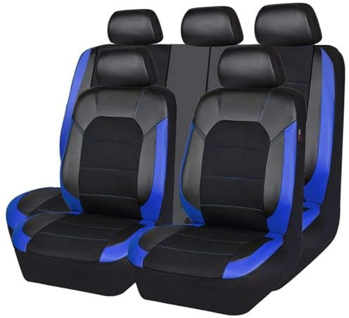 QWTYAFDD Autositzbezug Set, für MG ZS Hybrid+ Luxury (2024 2025) Universal-Sitzbezug Komplett-Set Schonbezüge Autositze Vordersitze und Rückbank,B