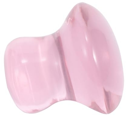 Gogogmee Rosa Massagestein aus Rosenquarz Pilzförmiger Gua Sha Stein für Gesicht und Körper Fördert Durchblutung und Verbessert Teint Beim Massieren