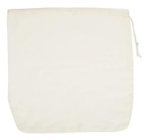Bolsas Reutilizables de algodón orgánico for Leche Frutos Secos, for Zumo almendras, café frío, té, Yogur, filtros Malla, coladores Queso(15 x 20cm)