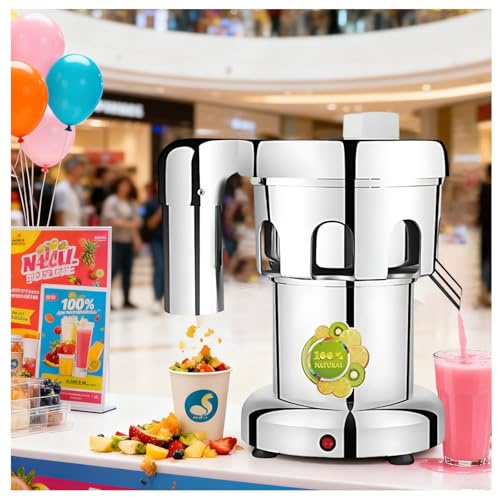 Extracteur De Jus Commercial, Presse-agrumes Électrique Centrifuge, Presse-agrumes Robuste En Acier Inoxydable For Jus De Fruits Et Légumes Entiers For Familles Restaurants Cafés(A3000(370W))