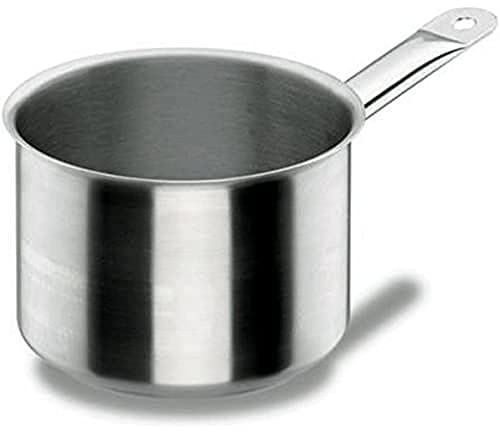 LACOR 50217 - Cazo Recto Alto Chef Classic 16cm Acero Inoxidable | En acero inoxidable, para salsas, leche y raciones pequeñas; ideal para cocina profesional y uso diario en casa