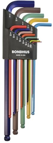 Bondhus. Juego de 13 llaves en L puntabola XL ColorGuard (pulgadas)