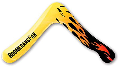 BoomerangFan boomerangfanfire-r 35.5 cm Fire destrorsi Boomerang