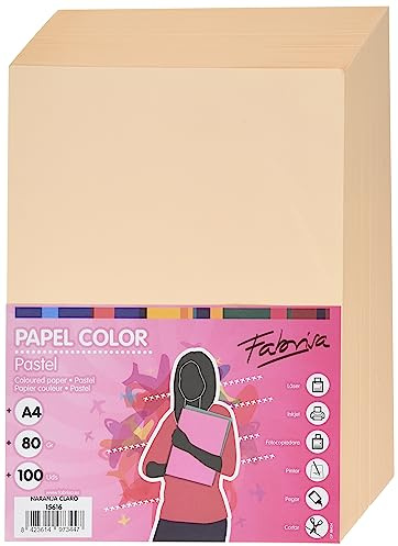 Fabrisa 748503 A100 — Farbiges Papier, Naranja Claro