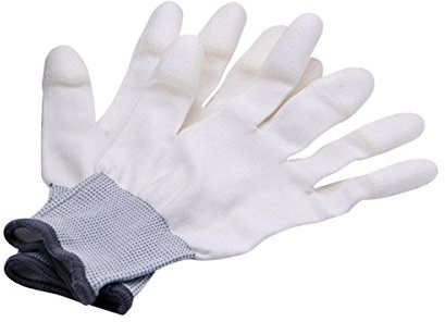 Rollei Objektiv Reinigungshandschuhe - Ideal zur Reinigung von Kameras, Objektiven und Sensoren - Antistatisch und Anti-Rutsch (Größe L)