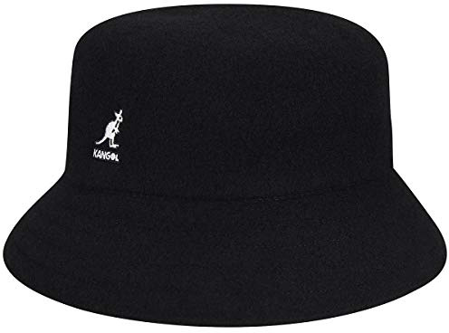 Kangol Cappello Wool Lahinch Donna/Uomo - di Tessuto da Pescatore Tendenza Inverno Autunno/Inverno - M (56-57 cm) Nero
