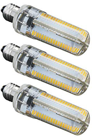 Othmro 3Unidades Bombilla Led Microondas, 6W, Voltaje 110-130, Temperatura de color 2700K, E11 Bombillas de Horno, Lámpara de Microondas, Bombilla Nevera para Cocina, Salón, Habitación