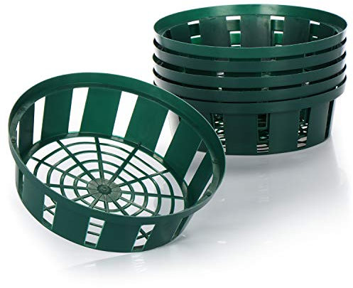 com-four® 6x cestini per piantine per bulbi, ciotola crescente per piantare e conservare piante di cipolle, piccolo cestino per cipolle verdi (06x Ciotola per piante - 22 cm)
