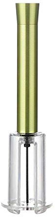 YSYPET - Apribottiglie per bottiglie di vino, a pressione, cavatappi in sughero (verde)