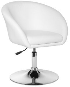 KADIMA DESIGN Lift Drehsessel Cocktailsessel Lounge-Sessel Drehstuhl Weiß Neu