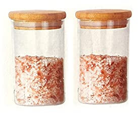 Vip Ahmet 2x Gewürzgläser mit Luftdichten Korken mit Luftdichten 300ML Korken Borasilikat Vorratsbehälter Yaglik & Sirkelik