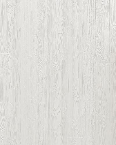 Wallface Wandpaneel selbstklebend Holzoptik | 3D-Struktur 24950-SA DAKOTA Snow White - strukturierte Wandverkleidung matt weiß 2,6 m²