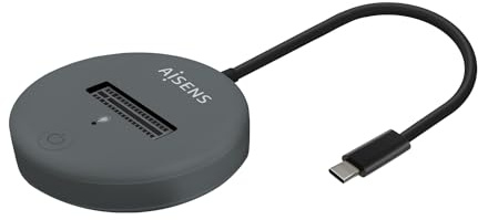 AISENS - ASUC-M2D014-GR - USB-C Dock M.2 (NGFF) Asuc-M2D014-Gr SATA/NVMe A USB3.1 Gen2, Gris