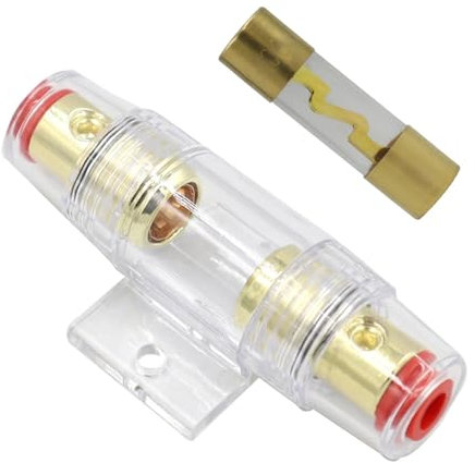 Auto Auto Sicherungshalter Block 30A/60A/100A AGU Sicherungshalter Audio In Line AMP Verstärker Sicherungshalter 1 Stücke (Color : 100A Fuse Holder)