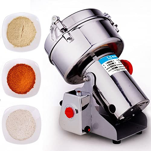 2000G Elektrische Getreidemühle Schnelle Geschwindigkeit Gewürz-Kräutermühle Swing-Typ Rostfreier Stahl Für Die Küche Verschiedene Gewürze Pfeffer Kaffee Sojabohnen Mais Müslipulver