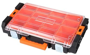 Organisateur de boîte à outils Boîte à outils roulante 2 en 1 avec poignée de traction Boîte à outils roulante en polymère de grande capacité Plateau fourre-tout portable pour outils et petites pièc