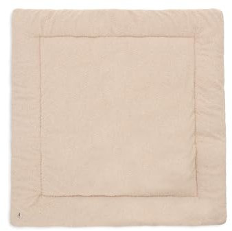 Jollein Krabbeldecke für Baby - Boucle, Naturel - 100% Polyester - Laufgittereinlage - 100x100 cm - Spieldecke Baby