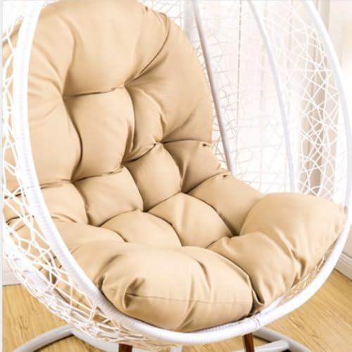 XILENY Kissen Für Eierstuhl, Runde Sitzkissen/Rückenkissen Für Hängesitz-120*80cm Hängesessel Kissen, Auflage Für Polyrattan/Rattan HängeschaukelHängematte Indoor & Outdoor Schaukelstuhl für Wohn- Sch