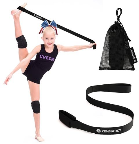 Zenmarkt Flexibility Stunt Strap für Cheerleader - Cheerleader Stuff für Flexibilitätstraining - Dehngurt für Cheer, Tanz, Gymnastik - Cheer Wettkampf Must-Haves